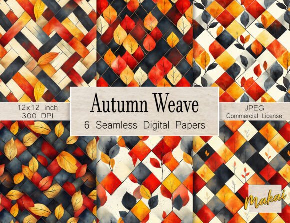 6 Autumn Color Basket Weave Patterns for Seasonal Creativity