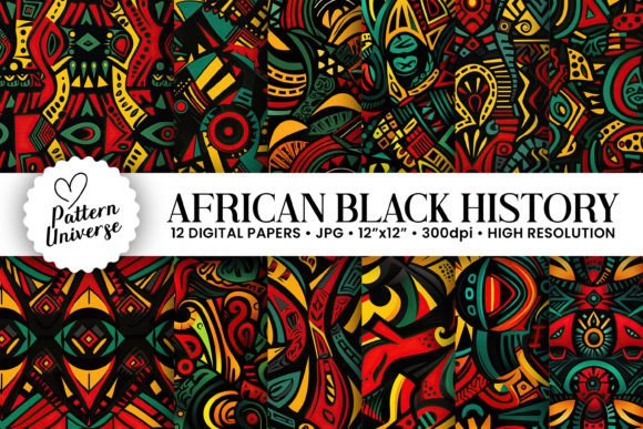 African Black History Month Patterns for Creative Projects