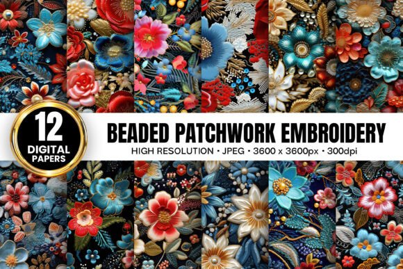 Beaded Patchwork Embroidery Patterns