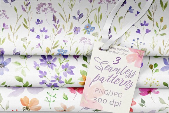 Cute Watercolor Patterns for Creative Projects