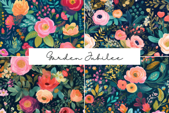 Garden Jubilee Seamless Patterns