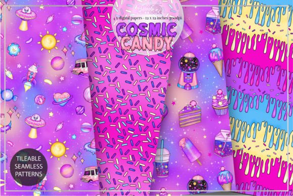 Pastel Goth Space Patterns