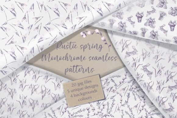 Rustic Spring Seamless Patterns: A Timeless Blend of Nature and Nostalgia