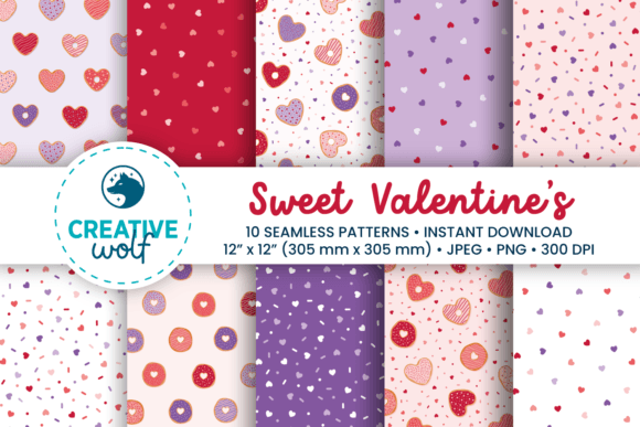 Sweet Valentine’s Seamless Donut Patterns: A Creative Design Guide for Your Projects