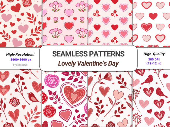 Valentine's Patterns, Hearts and Love: A Creative Guide for Your Next Project